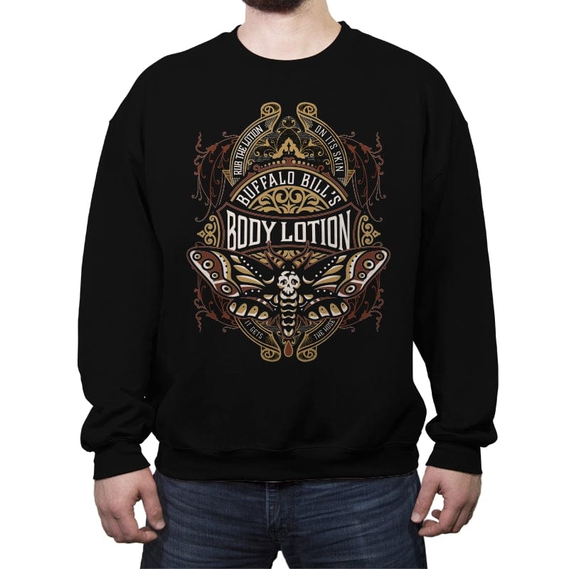 Buffalo Bill Lotion - Crew Neck Sweatshirt Crew Neck Sweatshirt RIPT Apparel Small / Black