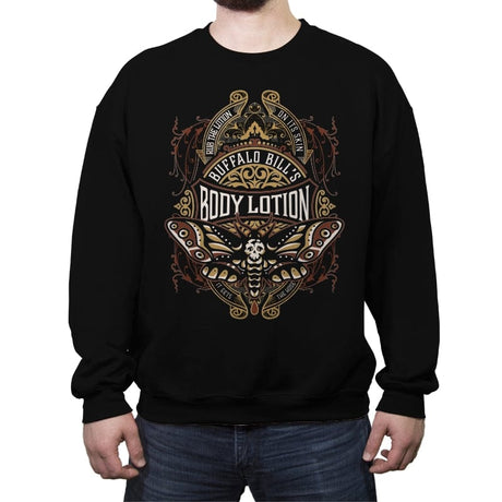 Buffalo Bill Lotion - Crew Neck Sweatshirt Crew Neck Sweatshirt RIPT Apparel Small / Black