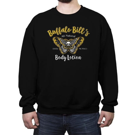 Buffalo Bill's Body Lotion - Crew Neck Sweatshirt Crew Neck Sweatshirt RIPT Apparel Small / Black