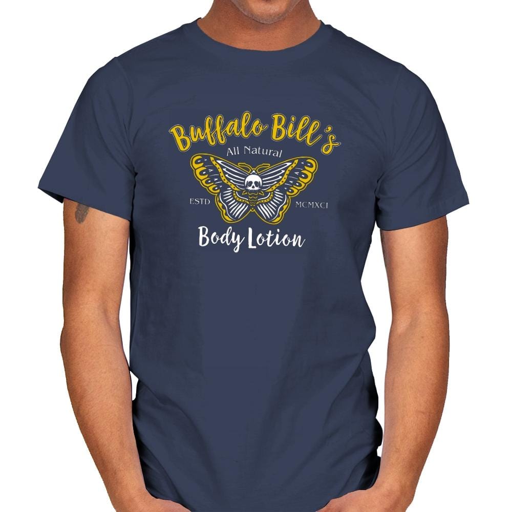 Buffalo Bill's Body Lotion - Mens T-Shirts RIPT Apparel Small / Navy