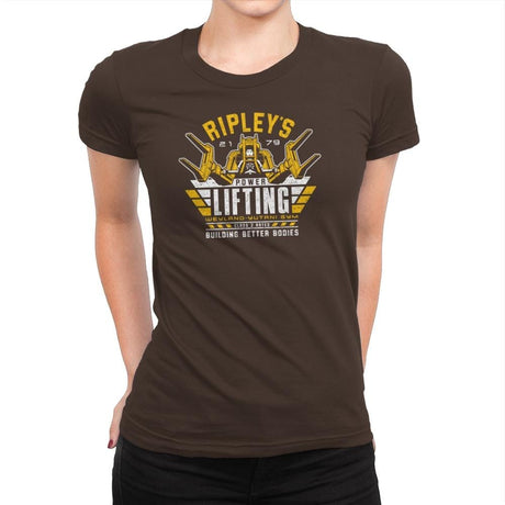 Building Better Bodies - Extraterrestrial Tees - Womens Premium T-Shirts RIPT Apparel Small / Dark Chocolate
