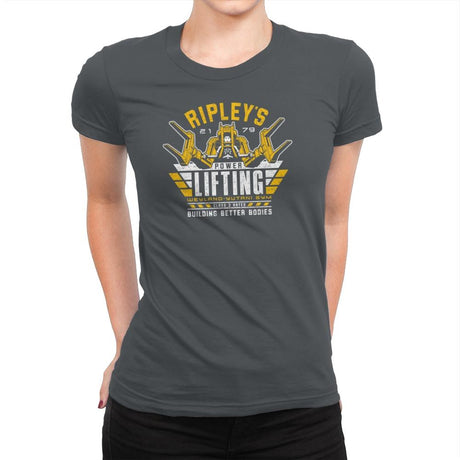 Building Better Bodies - Extraterrestrial Tees - Womens Premium T-Shirts RIPT Apparel Small / Heavy Metal