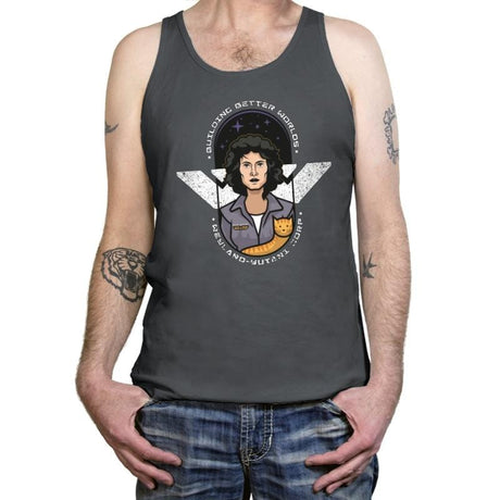 Building better worlds  - Tanktop Tanktop RIPT Apparel X-Small / Asphalt