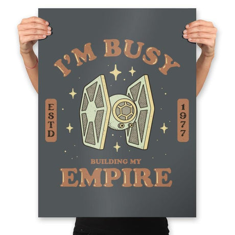 Building my Empire - Prints Posters RIPT Apparel 18x24 / Charcoal