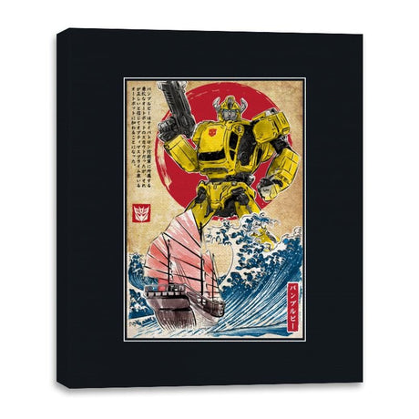 Bumblebee in Japan - Canvas Wraps Canvas Wraps RIPT Apparel 16x20 / Black