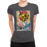 Bumblebee in Japan - Womens Premium T-Shirts RIPT Apparel Small / Heavy Metal
