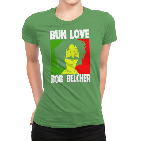 Bun Love - Womens Premium T-Shirts RIPT Apparel Small / Kelly Green