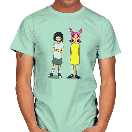 Burger Sisters Exclusive - Mens T-Shirts RIPT Apparel Small / Mint Green