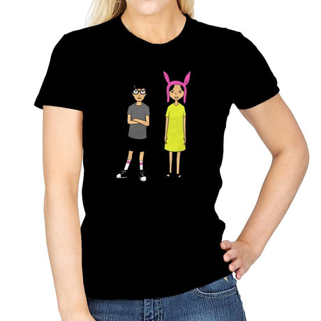 Burger Sisters Exclusive - Womens T-Shirts RIPT Apparel Small / Navy