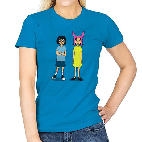 Burger Sisters Exclusive - Womens T-Shirts RIPT Apparel Small / Sapphire