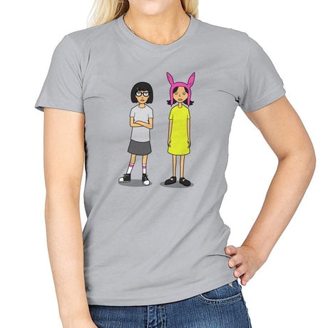 Burger Sisters Exclusive - Womens T-Shirts RIPT Apparel Small / Sport Grey