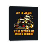 Burgers Fiction - Canvas Wraps Canvas Wraps RIPT Apparel 11x14 / Black