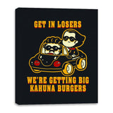 Burgers Fiction - Canvas Wraps Canvas Wraps RIPT Apparel 16x20 / Black