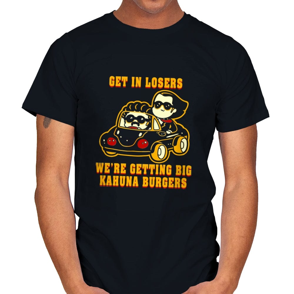 Burgers Fiction - Mens T-Shirts RIPT Apparel Small / Black