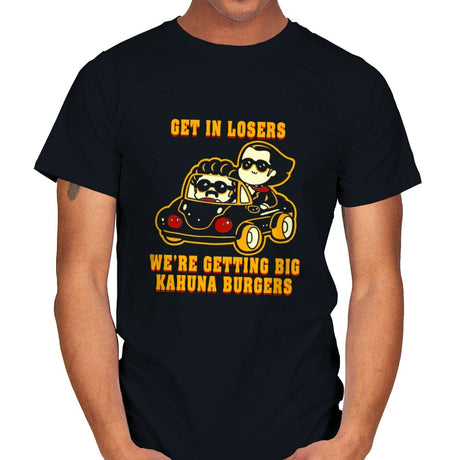 Burgers Fiction - Mens T-Shirts RIPT Apparel Small / Black