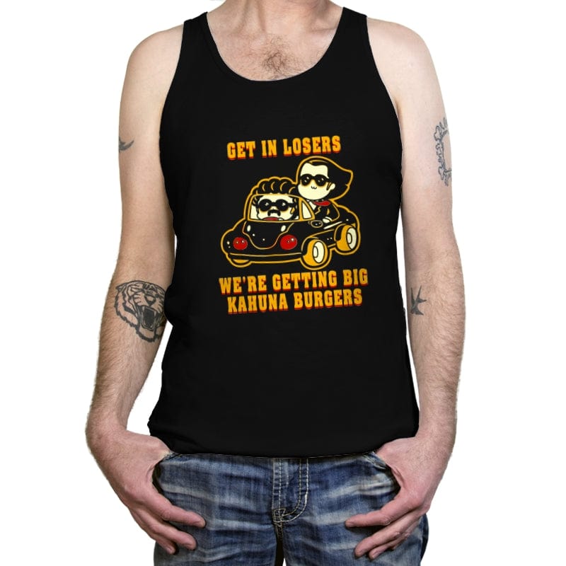 Burgers Fiction - Tanktop Tanktop RIPT Apparel X-Small / Black