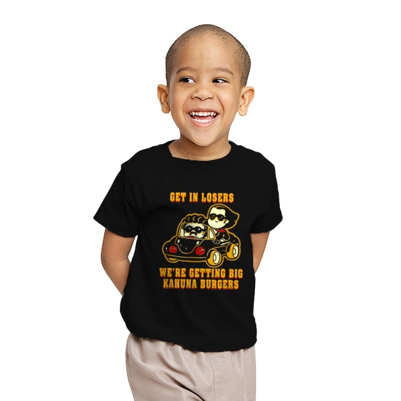 Burgers Fiction - Youth T-Shirts RIPT Apparel X-small / Black