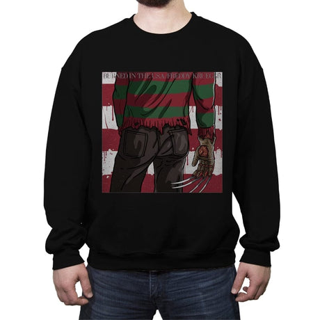 Burned - Crew Neck Sweatshirt Crew Neck Sweatshirt RIPT Apparel Small / Black