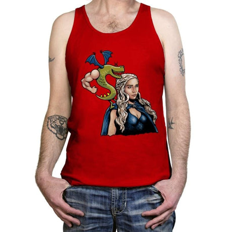 Burninating and Blood - Tanktop Tanktop RIPT Apparel X-Small / Red