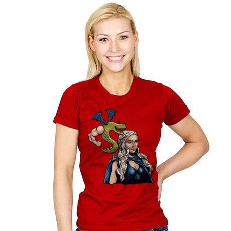 Burninating and Blood - Womens T-Shirts RIPT Apparel Small / Red