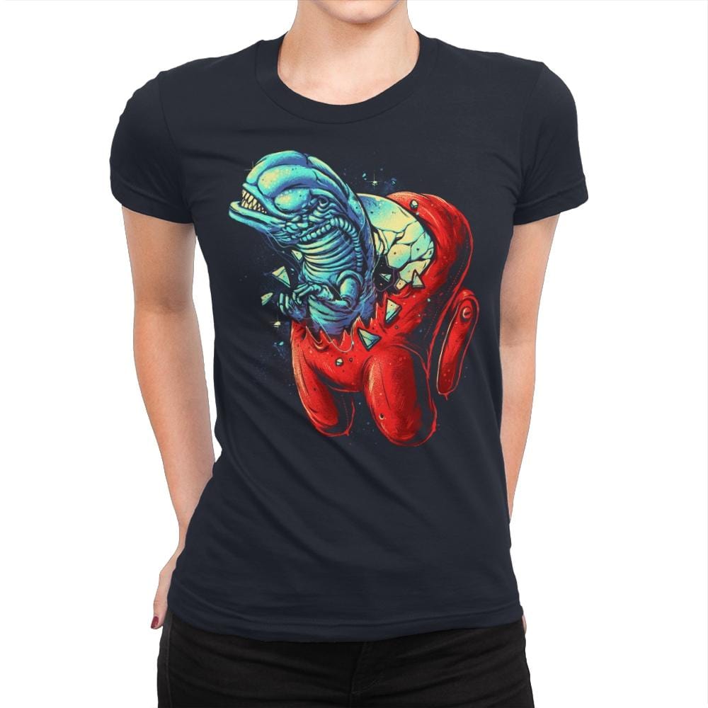 Bursting Impostor - Womens Premium T-Shirts RIPT Apparel Small / Midnight Navy