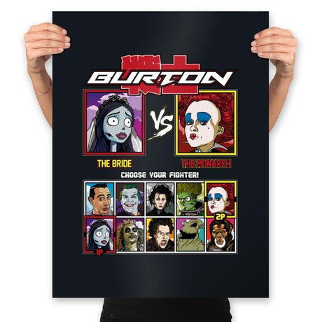 Burton Fighter - Prints Posters RIPT Apparel 18x24 / Black