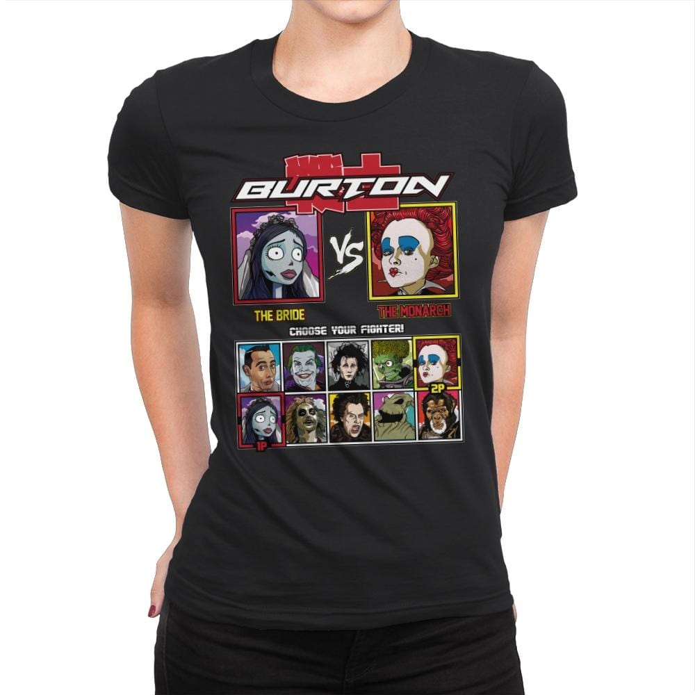 Burton Fighter - Womens Premium T-Shirts RIPT Apparel Small / Black