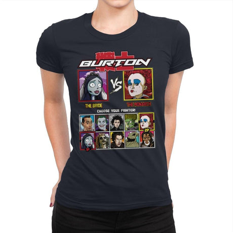 Burton Fighter - Womens Premium T-Shirts RIPT Apparel Small / Midnight Navy