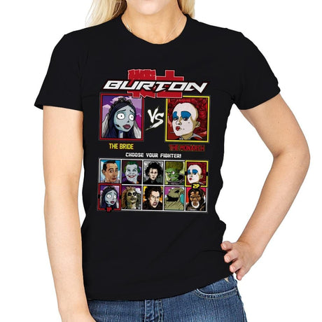 Burton Fighter - Womens T-Shirts RIPT Apparel Small / Black