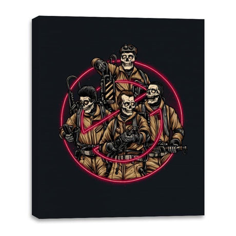 Busted Ghosts - Canvas Wraps Canvas Wraps RIPT Apparel 16x20 / Black