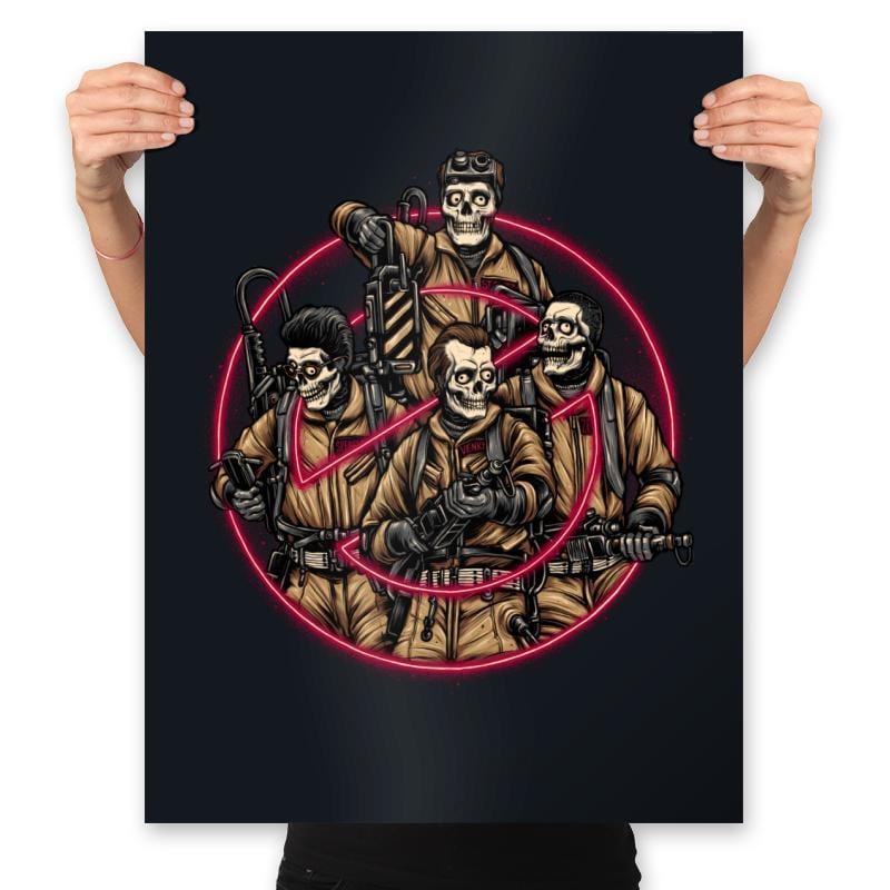 Busted Ghosts - Prints Posters RIPT Apparel 18x24 / Black
