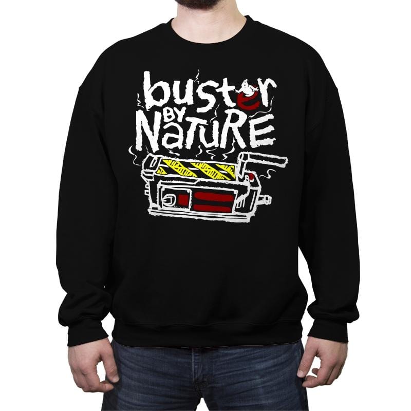 Buster By Nature - Crew Neck Sweatshirt Crew Neck Sweatshirt RIPT Apparel Small / Black