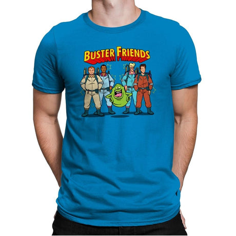 Buster Friends - Mens Premium T-Shirts RIPT Apparel Small / Turqouise