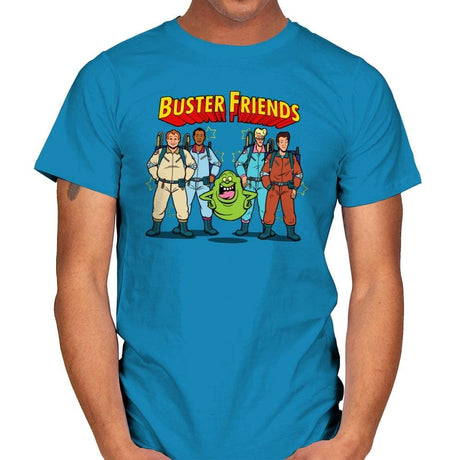 Buster Friends - Mens T-Shirts RIPT Apparel Small / Sapphire