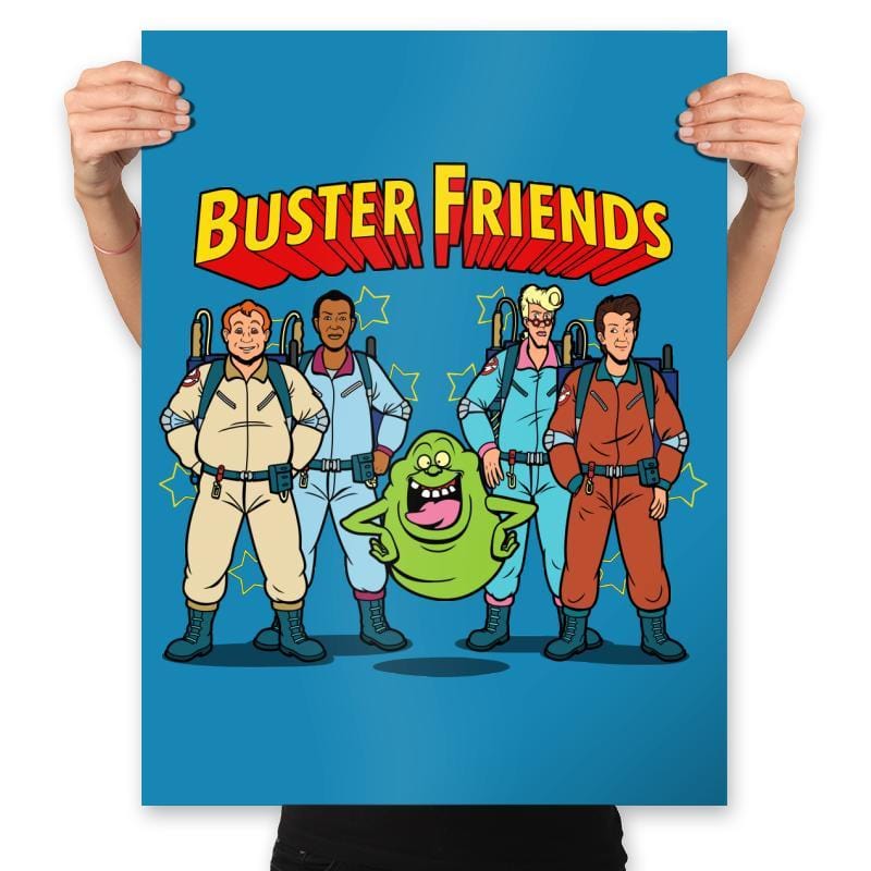 Buster Friends - Prints Posters RIPT Apparel 18x24 / Sapphire