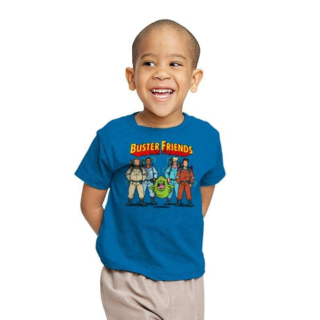 Buster Friends - Youth T-Shirts RIPT Apparel X-small / Sapphire