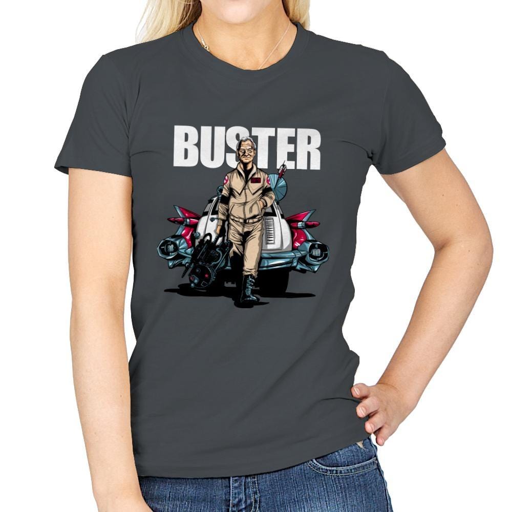 Buster - Womens T-Shirts RIPT Apparel Small / Charcoal
