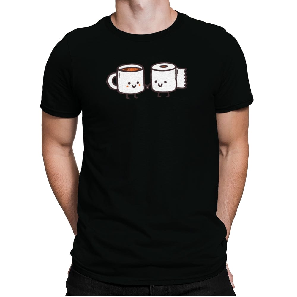 But First Coffee - Mens Premium T-Shirts RIPT Apparel Small / Black