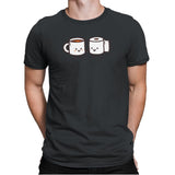 But First Coffee - Mens Premium T-Shirts RIPT Apparel Small / Heavy Metal