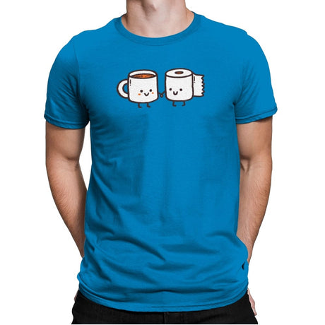 But First Coffee - Mens Premium T-Shirts RIPT Apparel Small / Turqouise