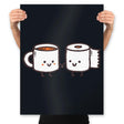 But First Coffee - Prints Posters RIPT Apparel 18x24 / Black