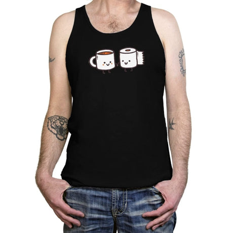 But First Coffee - Tanktop Tanktop RIPT Apparel X-Small / Black