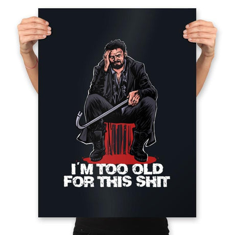 Butcher is Too Old - Prints Posters RIPT Apparel 18x24 / Black