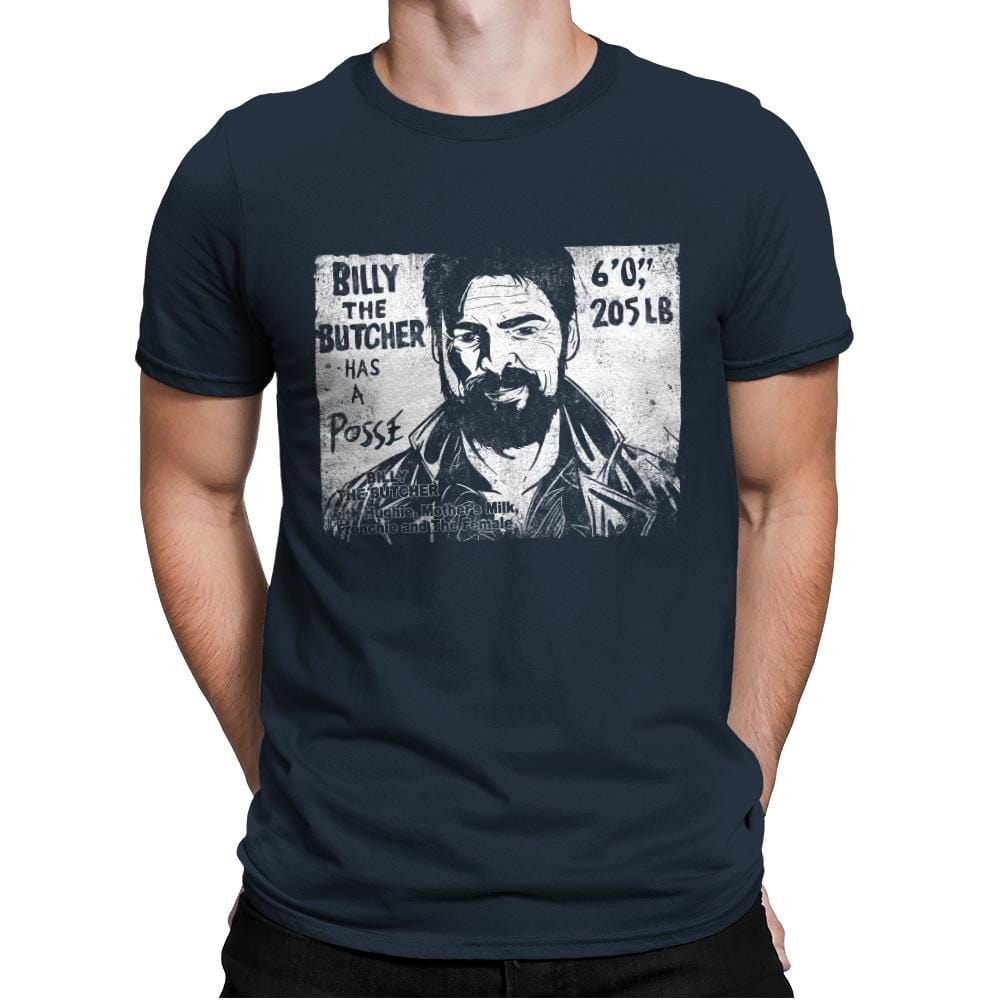 Butcher's Posse - Mens Premium T-Shirts RIPT Apparel Small / Indigo