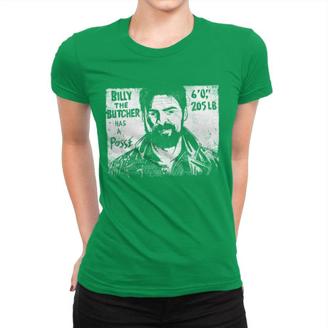 Butcher's Posse - Womens Premium T-Shirts RIPT Apparel Small / Kelly Green