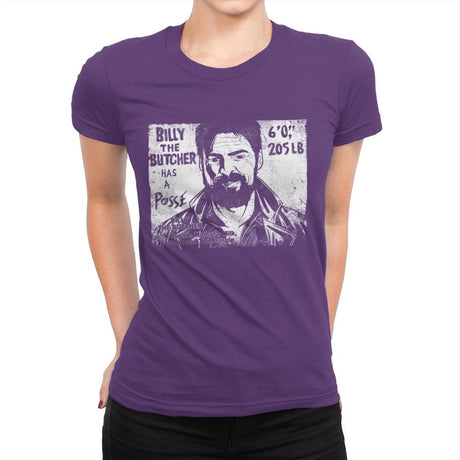 Butcher's Posse - Womens Premium T-Shirts RIPT Apparel Small / Purple Rush