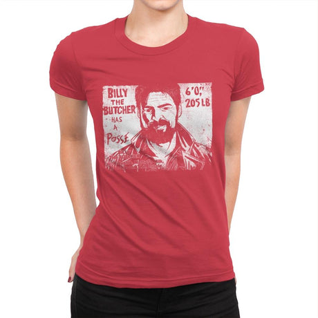 Butcher's Posse - Womens Premium T-Shirts RIPT Apparel Small / Red