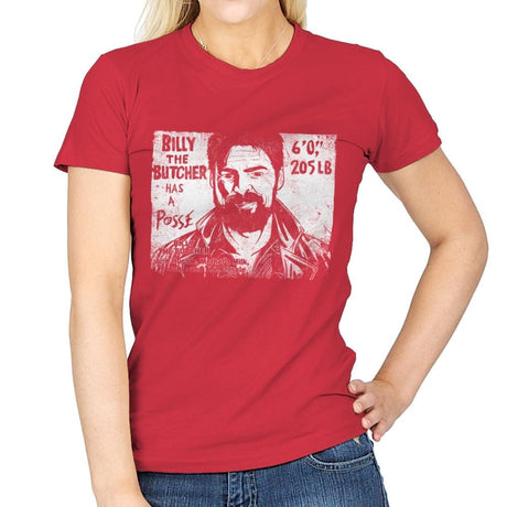 Butcher's Posse - Womens T-Shirts RIPT Apparel Small / Red