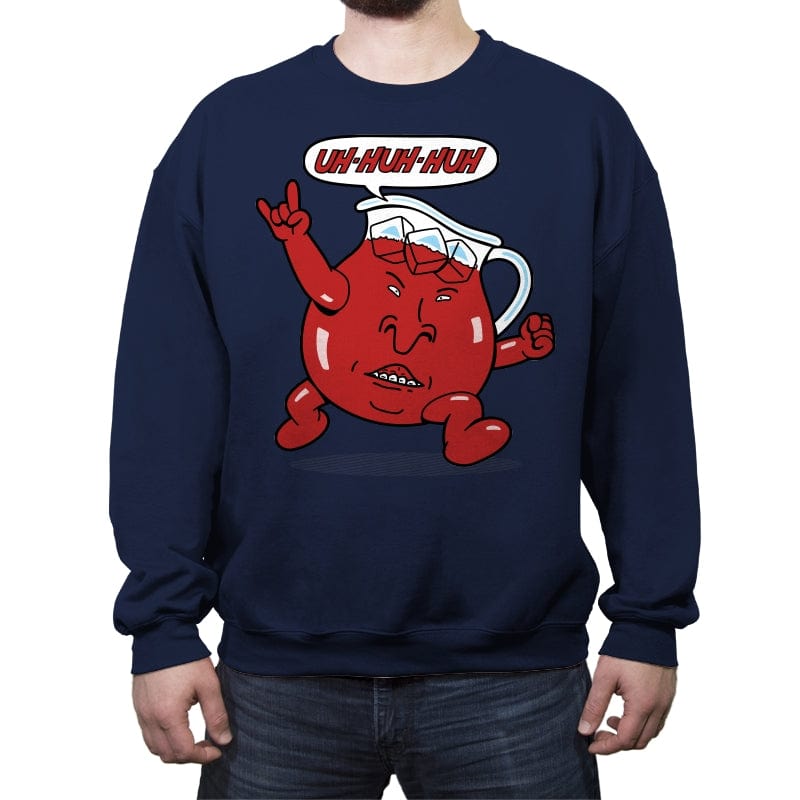 Butt Aid - Crew Neck Sweatshirt Crew Neck Sweatshirt RIPT Apparel Small / Navy