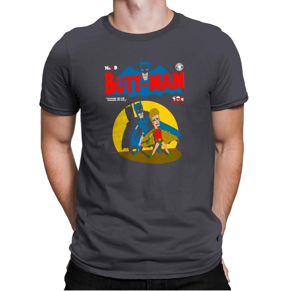 Butt-Man Exclusive - Mens Premium T-Shirts RIPT Apparel Small / Heavy Metal